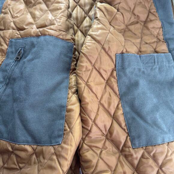 Legendary Whitetails Canvas Cross Trail Vest Mens XXL Gray Insulated Quilt Lined - Picture 7 of 8